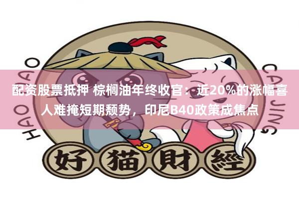 配资股票抵押 棕榈油年终收官：近20%的涨幅喜人难掩短期颓势，印尼B40政策成焦点