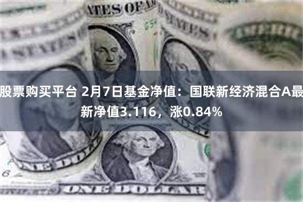 股票购买平台 2月7日基金净值：国联新经济混合A最新净值3.116，涨0.84%